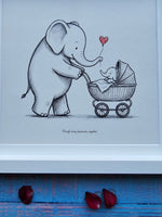 Illustrated Mother Love Art