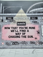 Oasis Graffitti Art Framed (Wembley Gigs)