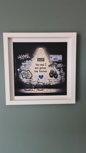 Oasis Graffiti art framed print (Irish connection)