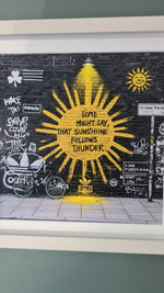 Oasis Graffiti art framed print (Irish connection)