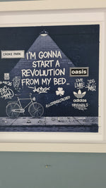Oasis Graffiti art framed print (Irish connection)