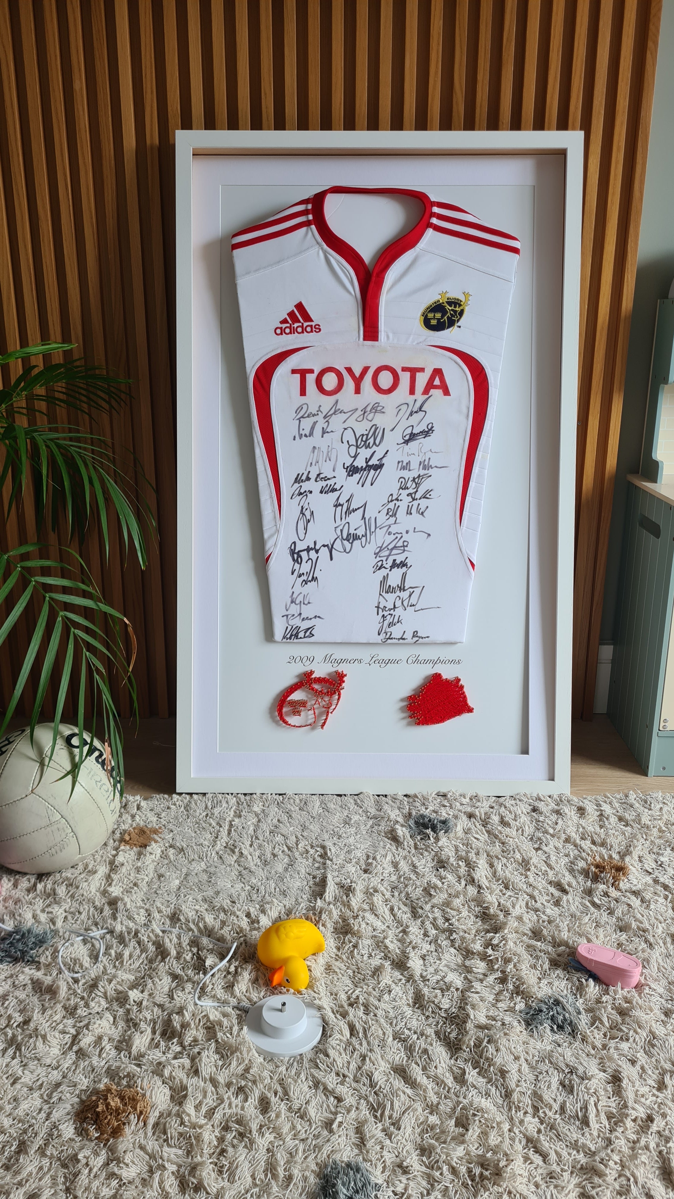 Framed Sports Jersey with Personalised String Art