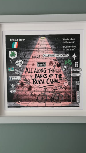 Oasis Graffiti art framed print (Irish connection)
