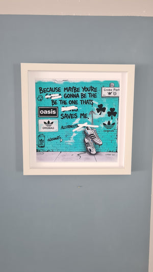 Oasis Graffiti art framed print (Irish connection)